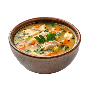 Tajmahal Special Soup (Chicken, Prawn, Mushroom) - Half